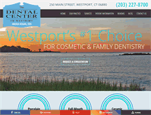 Tablet Screenshot of dentalcenterwestport.com